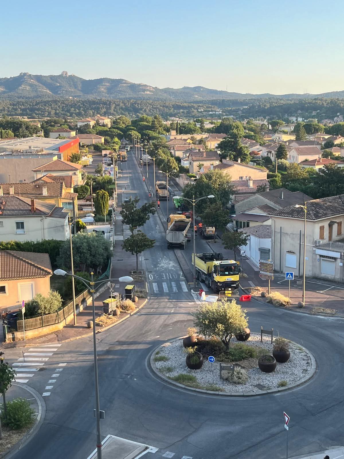 ROUTE AVANT REFECTION ENROBE GARDANNE